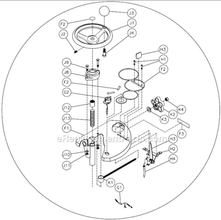 Page B Diagram and Parts List for MK  MK Diamond Concrete Saw